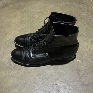 Vintage 60s Stacy Adams Black Leather Madison Boots 8.5